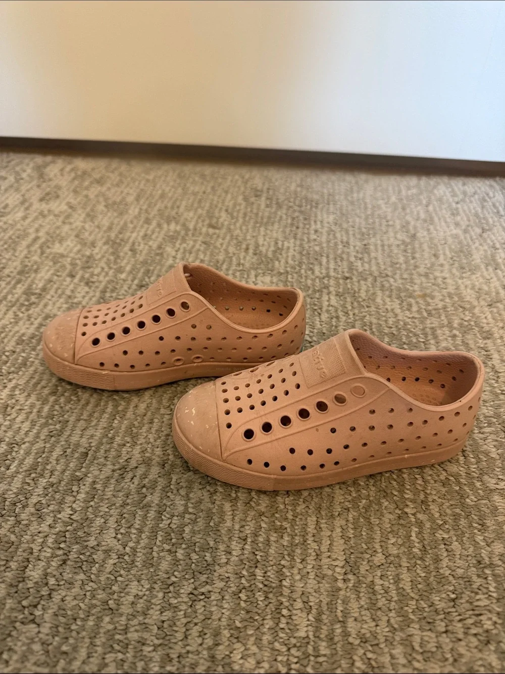 Native Kids Water Shoes in Blush Pink Slip-On